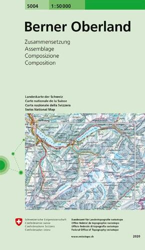 5004 BERNER OBERLAND MAPA 1:50,000 *