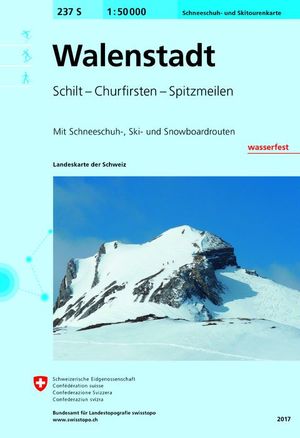 237S WALENSTADT - SCHILT- CHURFIRSTEN - SPITZMEILEN  1:50,000 *