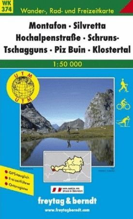 WK 374  MONTAFON - SILVRETTA - HOCHALPENSTRASE (AUSTRIA) E. 1:50,000