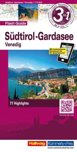 SOUTH TYROL / LAKE GARDA/ VENICE 1:175,000 *