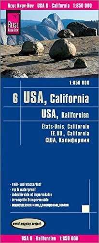 USA6: CALIFORNIA - KALIFORNIEN 1:850.000 *