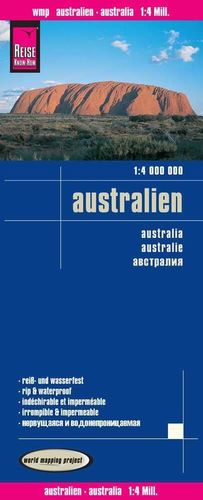 AUSTRALIA AUSTRALIEN 1:4.000.000 IMPERMEABLE