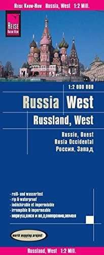 RUSIA - RUSSIEN (ZONA EUROPEA) 1:2.000.000 IMPERMEABLE