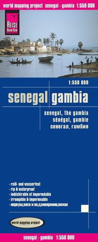 SENEGAL - GAMBIA 1:1550000 IMPERMEABLE *