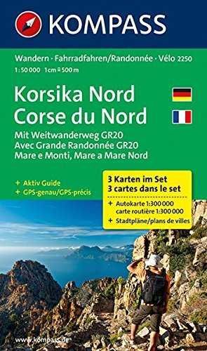 2250 KORSIKA NORD 1:50.000 [3 MAPAS]  *