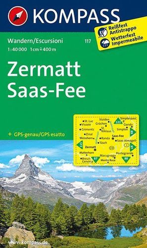 117 ZERMATT - SAAS FEE E.1:40,000 *