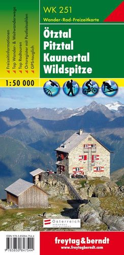 WK 251 OTZTAL - PITZTAL - KAUNERTAL - WILDSPITZE 1:25,000