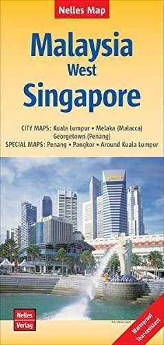 MALAYSIA WEST 1:1.500.000 SINGAPORE 1:15.000 (MALASIA - SINGAPUR)*