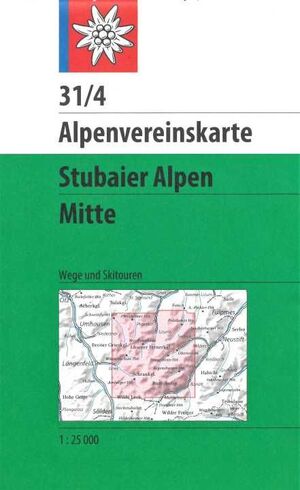 31/4 STUBAIER ALPEN MITTE 1:25,000 *