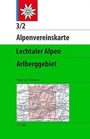 3/2 LECHTALER ALPEN, ARLBERGGEBIET 1 : 25.000