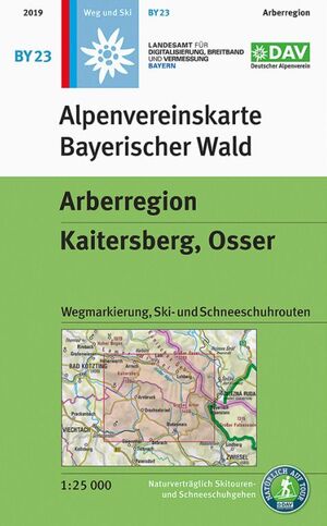 BY23 BAYERISCHER WALD. BAYERISCHER WALD, ARBER 1:25,000 *