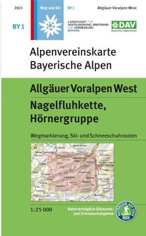 BY1 ALGÄUER VORALPEN WEST BAYERISCHE ALPEN 1:25,000 *