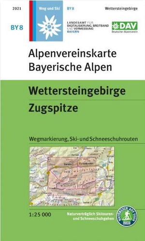 BY8 BAYERISCHE ALPEN. WETTERSTEINGEBIRGE ZUGSPITZE 1:25,000 *
