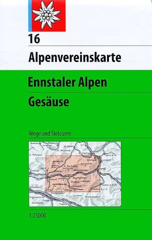 16 ENNSTALER ALPEN - GESÄUSE 1 : 25 000