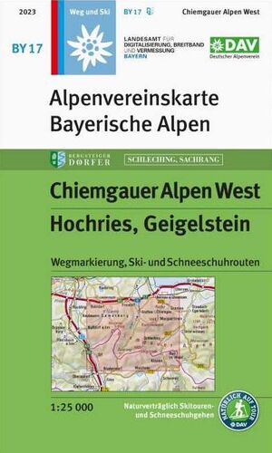 BY17 BAYERISCHE ALPEN. CHIEMGAUER ALPEN WEST 1:25,000 *