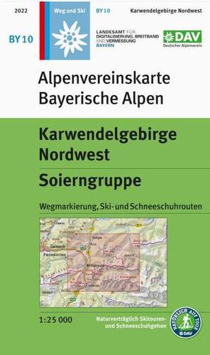BY10 BAYERISCHE ALPEN. KARWENDELGEBIRGE NORDWEST 1:25,000 *