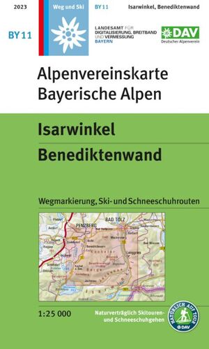 BY11 BAYERISCHE ALPEN. ISARWINKEL-BENEDIKTENWAND 1:25,000 *