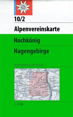 10/2 HOCHKÖNIG /HAGENGEBIRGE 1:25,000 *