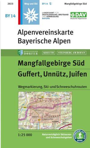 BY14 BAYERISCHE ALPEN. MANGFALLGEBIRGE SÜD 1:25,000 *