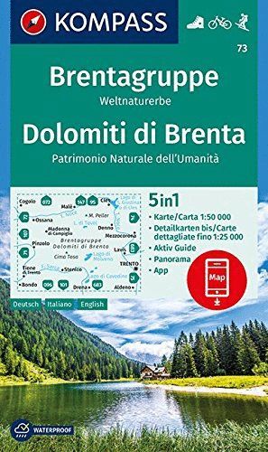 73 DOLOMITI DI BRENTA  BRENTAGRUPPE 1:50.000