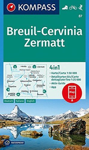 87 BREUIL - CERVINIA - ZERMATT 1:50.000