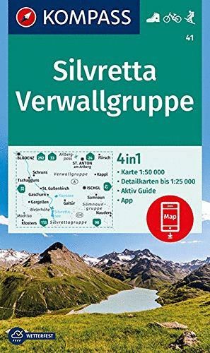 41. SILVRETTA, VERWALLGRUPPE (SILVRETTA GROUP) 1:50.000 *