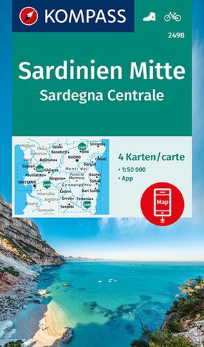 2498 SARDEGNA CENTRALE - SARDINIEN MITTE -CERDEÑA CENTRO 1:50.000