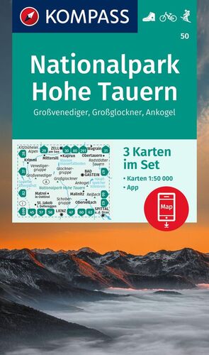 50 NATIONALPARK HOHE TAUERN 1:50.000 (3 MAPAS)