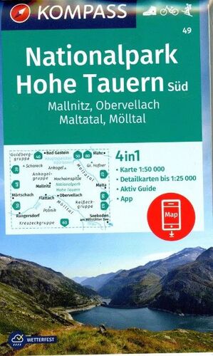 49 NATIONALPARK HOHE TAUERN SÜD (SUR) 1:50,000 - 1:25,000 (4 MAPAS)