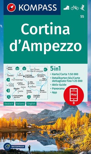 55 CORTINA D'AMPEZZO 1:50.000