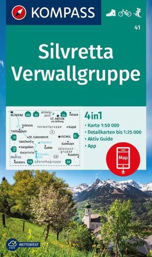 41 SILVRETTA, VERWALLGRUPPE  1:50.000 (4 MAPAS) (AUSTRIA)