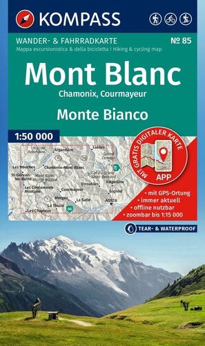 83 MONT BLANC MONTE BIANCO 1:50,000  1;15,000 *