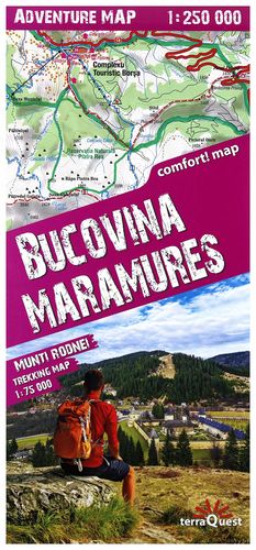 BUCOVINA, MARAMURE MONTAÑAS DE RUMANIA 1:75,000 1:250,000 *