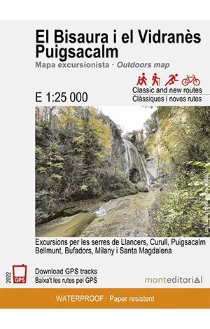 EL BISAURA I EL VIDRANÈS PUIGSACALM 1:25.000