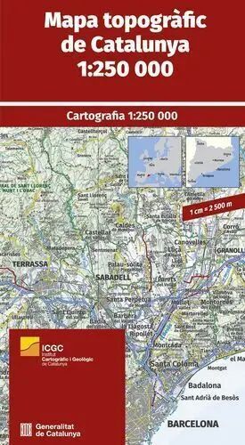 MAPA TOPOGRÀFIC DE CATALUNYA 1:250.000 *