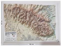 MAPA EN RELIEVE DE MONTSERRAT  1:18.000