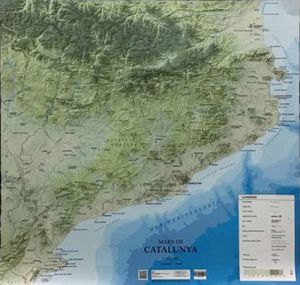 MAPA FISIC CATALUNYA MINI MURAL PLASTIFICAT *