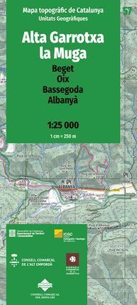 57 ALTA GARROTXA LA MUGA 1:25.000