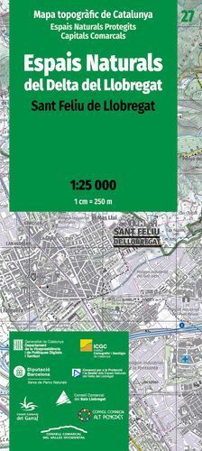 27 ESPAIS NATURALS DEL DELTA DEL LLOBREGAT. 1:25,000