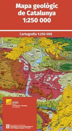 MAPA GEOLÒGIC DE CATALUNYA (PLEGAT) 1:250.000