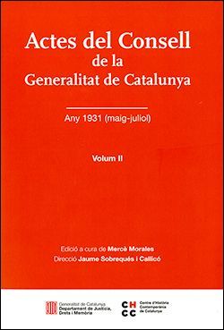 ACTES DEL CONSELL DE LA GENERALITAT DE CATALUNYA *