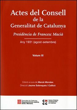 ACTES DEL CONSELL DE LA GENERALITAT DE CATALUNYA *
