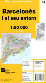 13 BARCELONÉS I EL SEU ENTORN 1:50.000