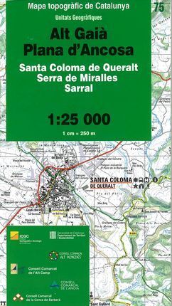 75 ALT GAIÀ, PLANA D'ANCOSA 1:25,000