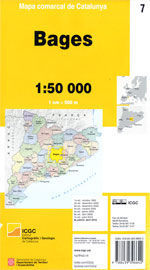 07 BAGES MAPA COMARCAL DE CATALUNYA (1:50.000)