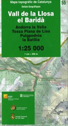 55 VALL DE LA LLOSA, EL BARIDÀ 1:25,000