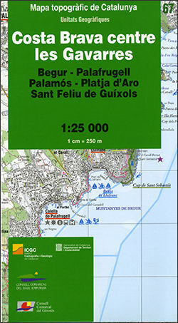 67 COSTA BRAVA CENTRE  LES GAVARRES  (1:25.000)