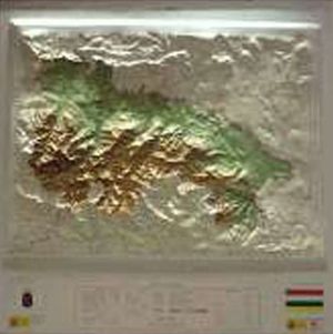 MAPA EN RELIEVE DE LA RIOJA 1:200.000 *