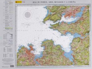 RÍAS DE FERROL, ARES, BETANZOS Y A CORUÑA. MAPA RELIEVE 1:50.000 *