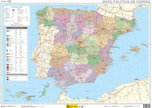 LAMINA MAPA POLÍTICO ESPAÑA. 1:2.250.000  *